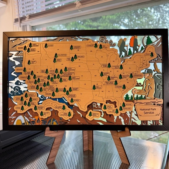 Handmade Other - Handcrafted Hand painted Wood US National Parks colors may vary made to order